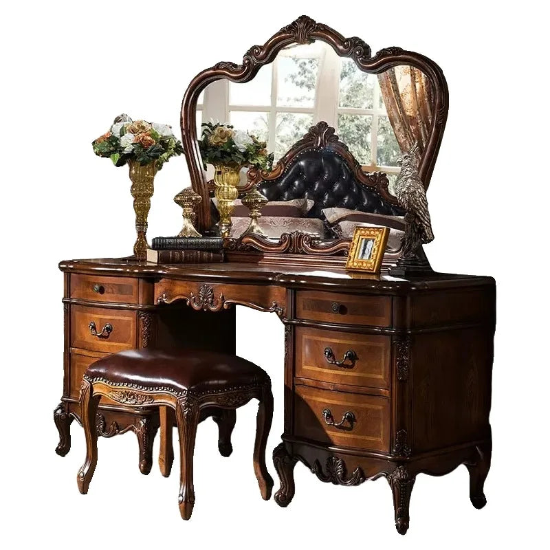 Desk Set Dressing Table Large Bedroom Style Nordic Dressing Table Luxury Aesthetic Specchio Da Parete Home Furnitures