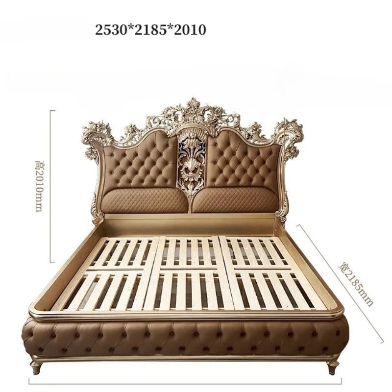 Modern Aesthetic Bed Cabinets Frame Legs Double Princess Bed Side Table King Size Muebles Para El Hogar House Accessories