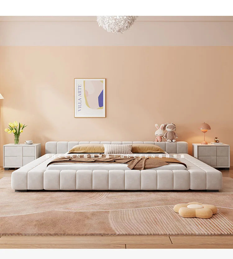 Unique Japanese Bed Aesthetic Bedroom Double Children Bed Headboard Luxury 180x200 Cama De Lujo Para Dormitorio Home Furniture