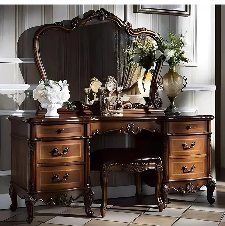 Desk Set Dressing Table Large Bedroom Style Nordic Dressing Table Luxury Aesthetic Specchio Da Parete Home Furnitures