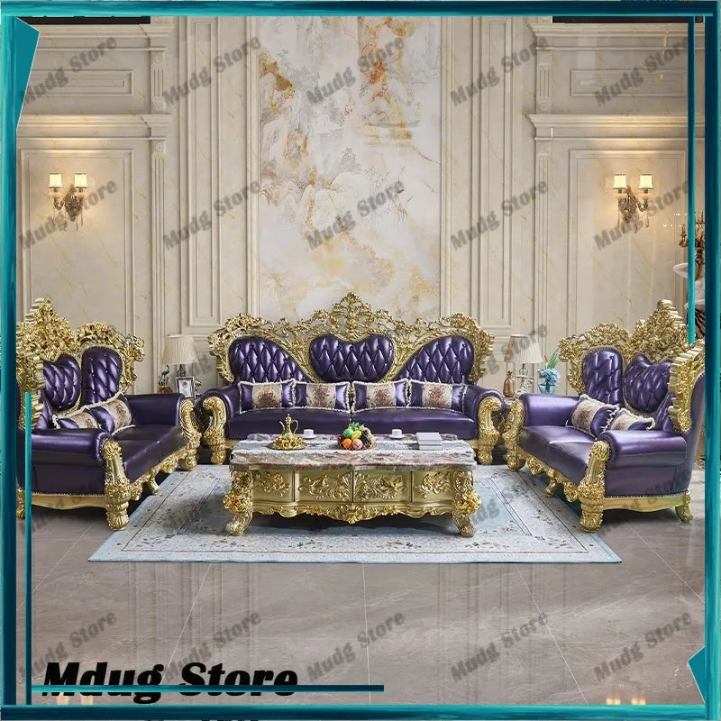 Classic Europe Sofas Armrest Comfortable Elegant Corner Sofas Romantic Double Cushion Sedie Da Soggiorno Home Decoration