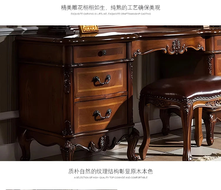 Desk Set Dressing Table Large Bedroom Style Nordic Dressing Table Luxury Aesthetic Specchio Da Parete Home Furnitures