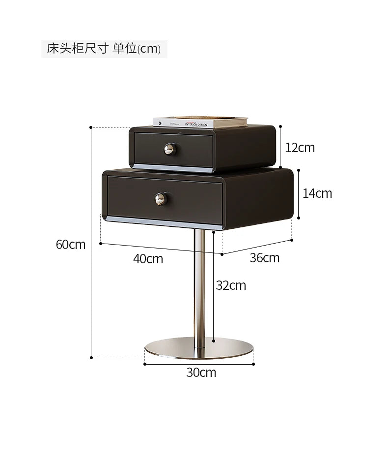 Italian Metal Beds 200×180cm Floating Designer Luxury Loft Double Bed Frames Cabinets Adults Cama Matrimonial Furniture Home