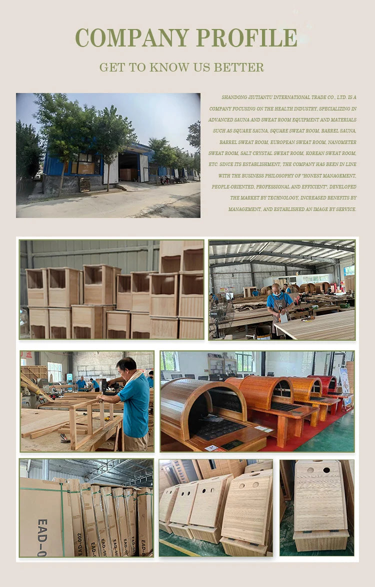 Traditional Sauna Can Be Designed According to Customer Requirements Solid Wood Manufacturing Can Be Used for Outdoor Sauna
