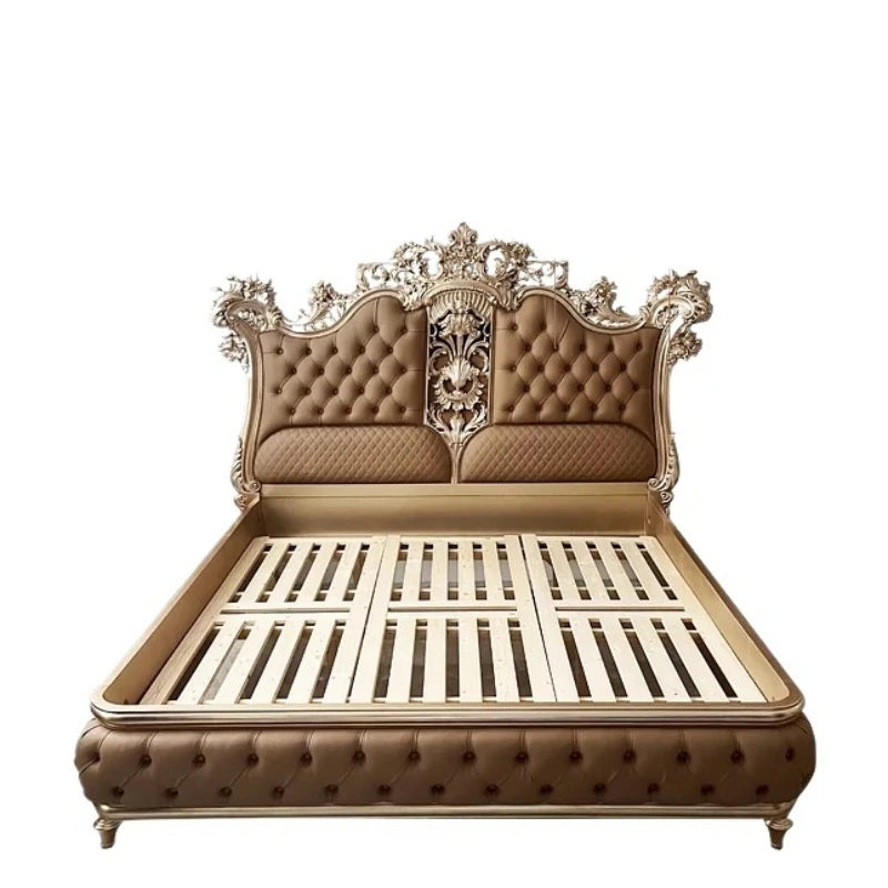 Modern Aesthetic Bed Cabinets Frame Legs Double Princess Bed Side Table King Size Muebles Para El Hogar House Accessories