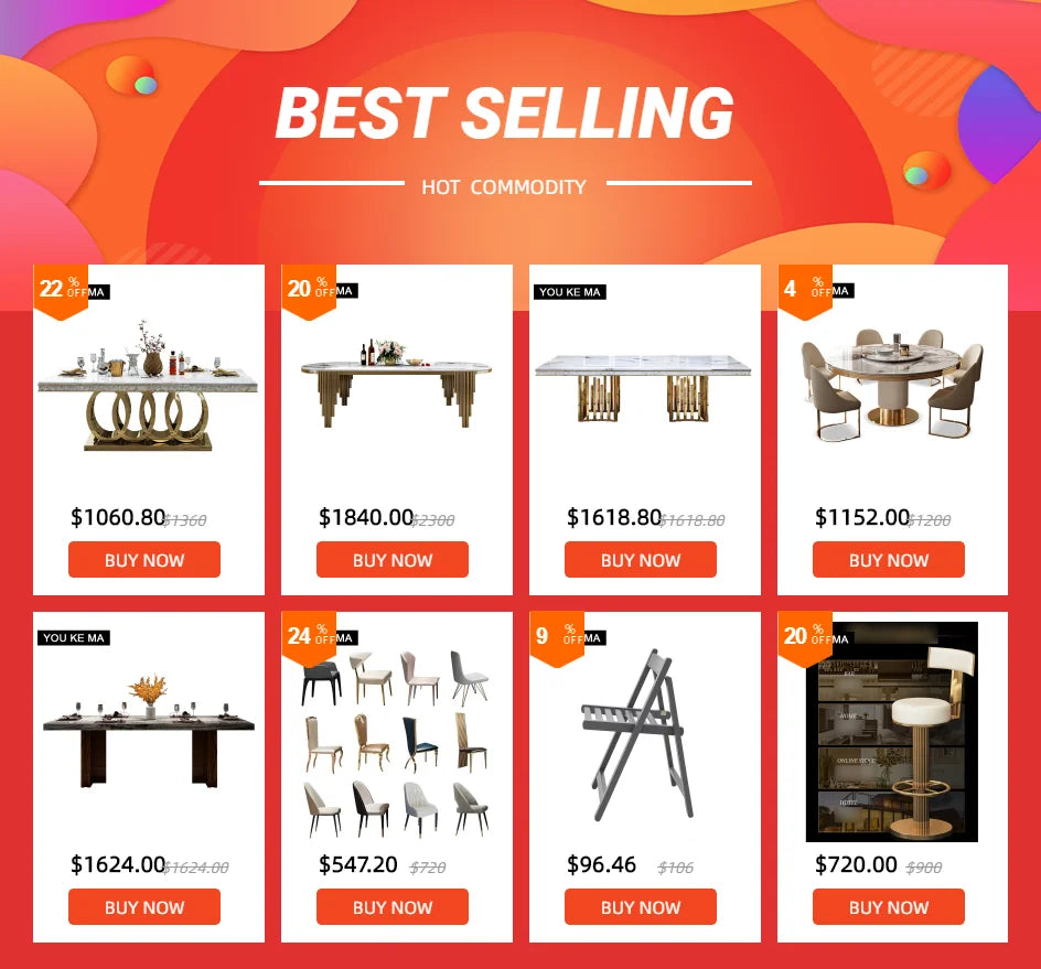 Marble Dining table+Coffee table+TV table+Console table