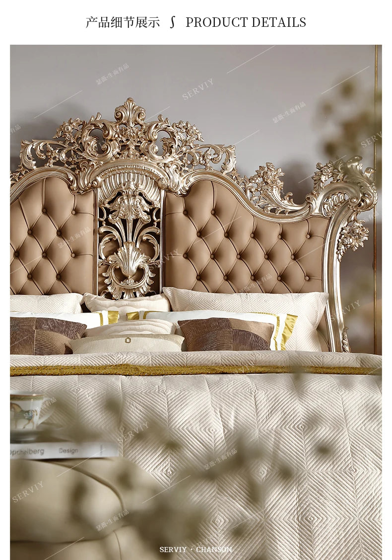 Modern Aesthetic Bed Cabinets Frame Legs Double Princess Bed Side Table King Size Muebles Para El Hogar House Accessories