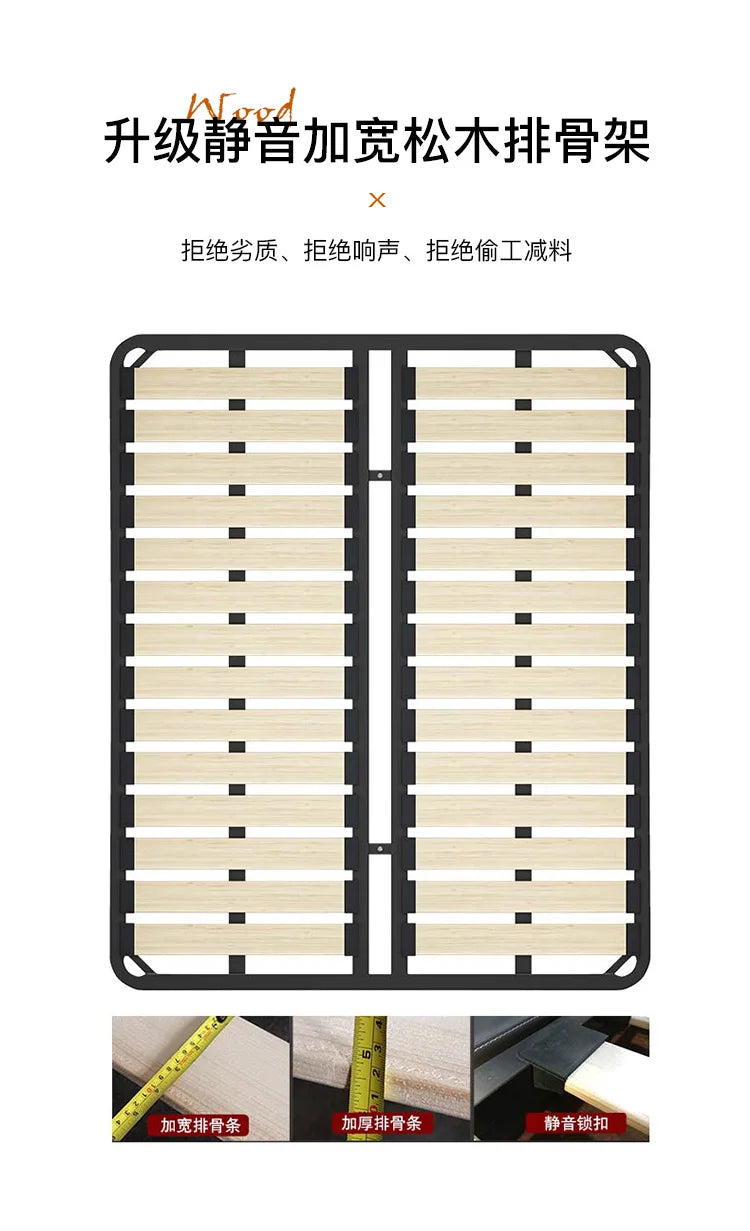 Unique Japanese Bed Aesthetic Bedroom Double Children Bed Headboard Luxury 180x200 Cama De Lujo Para Dormitorio Home Furniture