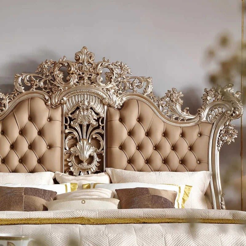 Modern Aesthetic Bed Cabinets Frame Legs Double Princess Bed Side Table King Size Muebles Para El Hogar House Accessories