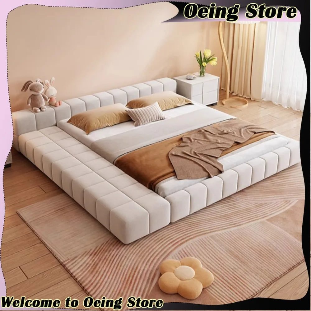 Unique Japanese Bed Aesthetic Bedroom Double Children Bed Headboard Luxury 180x200 Cama De Lujo Para Dormitorio Home Furniture