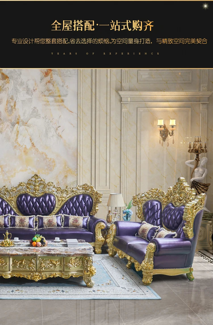 Classic Europe Sofas Armrest Comfortable Elegant Corner Sofas Romantic Double Cushion Sedie Da Soggiorno Home Decoration