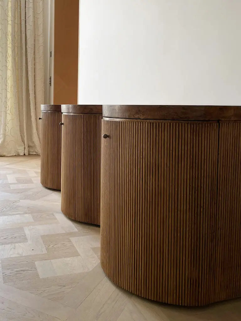 4 Waves Wooden Sideboard Living Room Wedding Rental Wooden Bar Cabinet Buffet Cabinet Sideboard