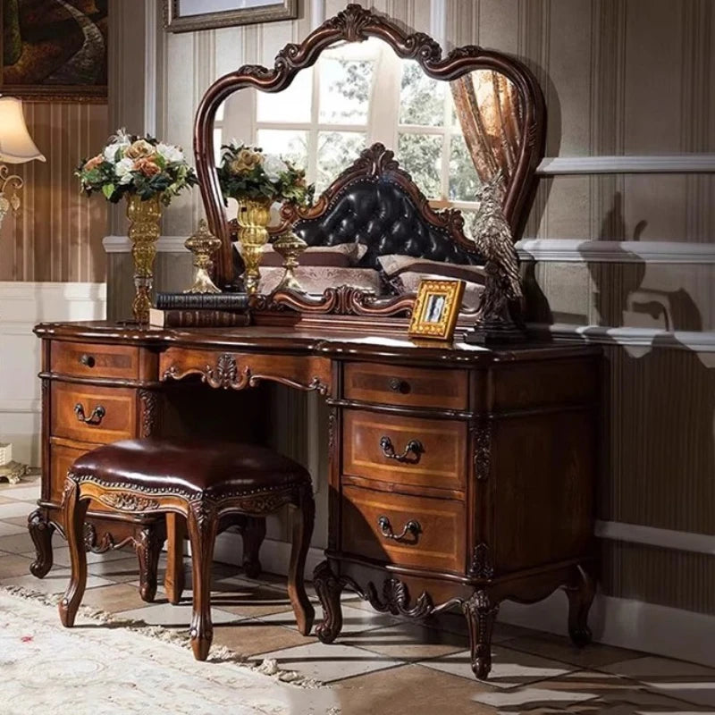 Desk Set Dressing Table Large Bedroom Style Nordic Dressing Table Luxury Aesthetic Specchio Da Parete Home Furnitures