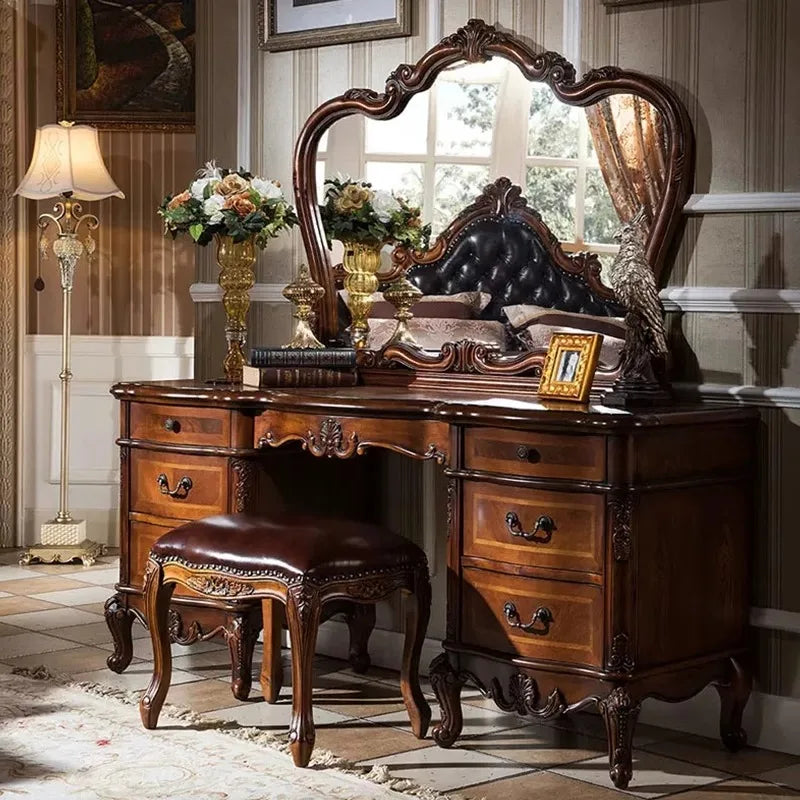 Desk Set Dressing Table Large Bedroom Style Nordic Dressing Table Luxury Aesthetic Specchio Da Parete Home Furnitures