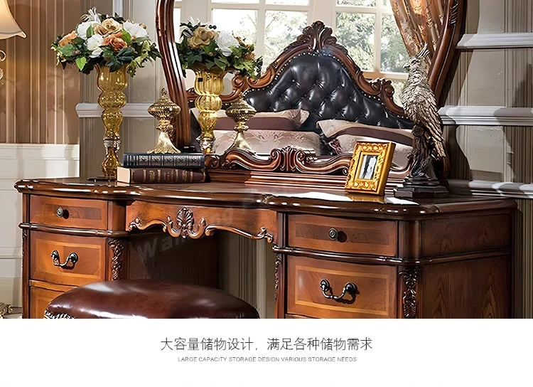 Desk Set Dressing Table Large Bedroom Style Nordic Dressing Table Luxury Aesthetic Specchio Da Parete Home Furnitures