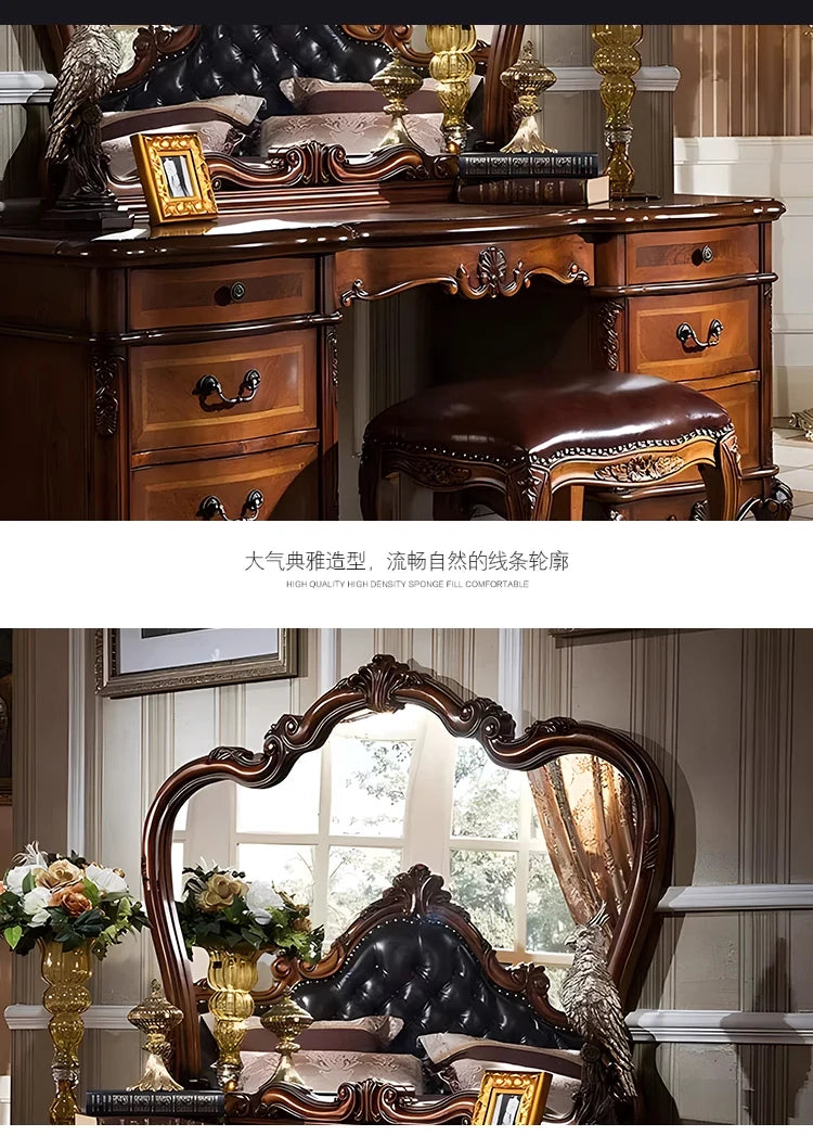 Desk Set Dressing Table Large Bedroom Style Nordic Dressing Table Luxury Aesthetic Specchio Da Parete Home Furnitures