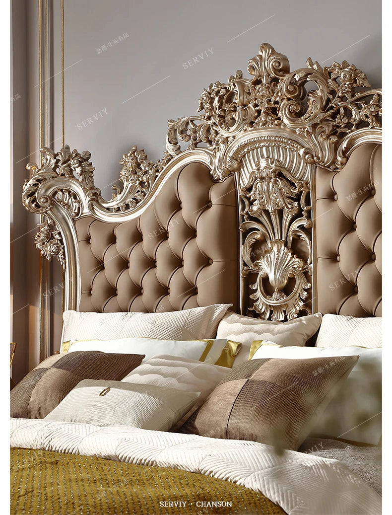 Modern Aesthetic Bed Cabinets Frame Legs Double Princess Bed Side Table King Size Muebles Para El Hogar House Accessories