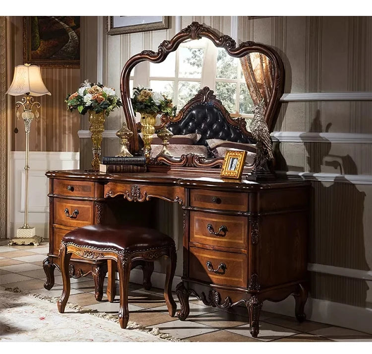Desk Set Dressing Table Large Bedroom Style Nordic Dressing Table Luxury Aesthetic Specchio Da Parete Home Furnitures