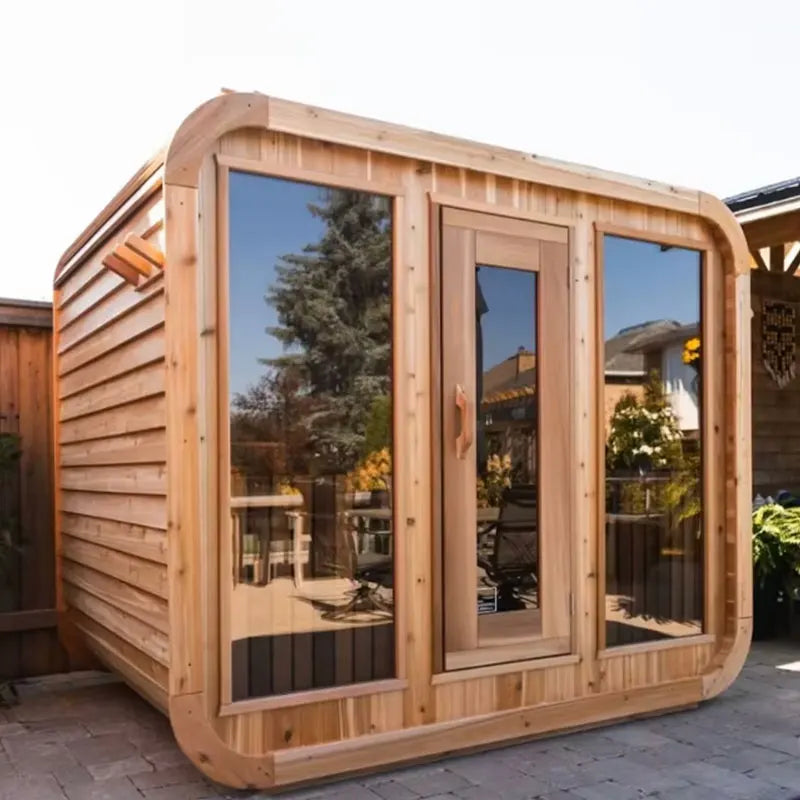 Traditional Sauna Can Be Designed According to Customer Requirements Solid Wood Manufacturing Can Be Used for Outdoor Sauna