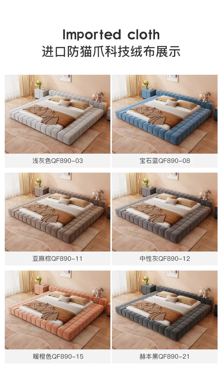 Unique Japanese Bed Aesthetic Bedroom Double Children Bed Headboard Luxury 180x200 Cama De Lujo Para Dormitorio Home Furniture