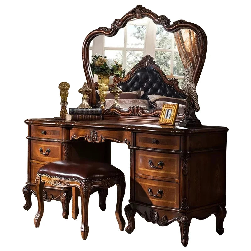 Desk Set Dressing Table Large Bedroom Style Nordic Dressing Table Luxury Aesthetic Specchio Da Parete Home Furnitures