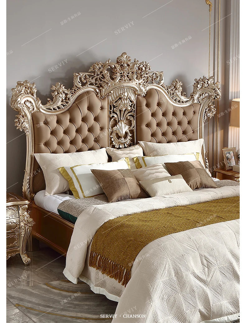 Modern Aesthetic Bed Cabinets Frame Legs Double Princess Bed Side Table King Size Muebles Para El Hogar House Accessories