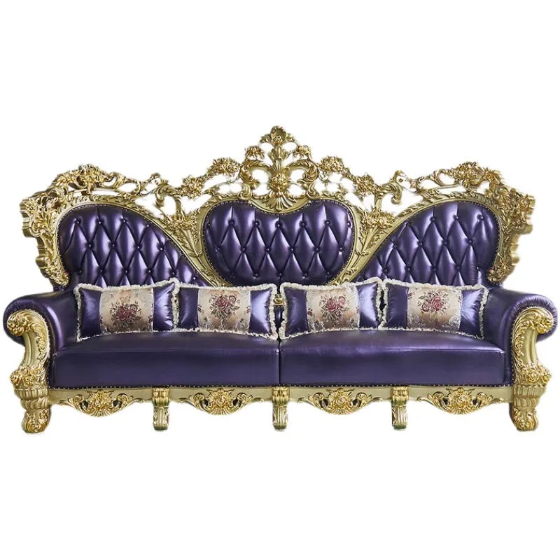 Classic Europe Sofas Armrest Comfortable Elegant Corner Sofas Romantic Double Cushion Sedie Da Soggiorno Home Decoration